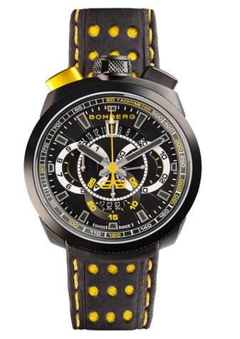 Review Bomberg Bolt-68 BS45CHPBA.015.3 quartz chronograph replica watch